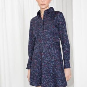 & Other Stories Fit and Flare Shirt Dress
